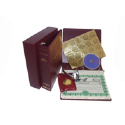 Corporate Kit with Seal Embosser and Laser Wafer Seal (EC BURGUNDY)